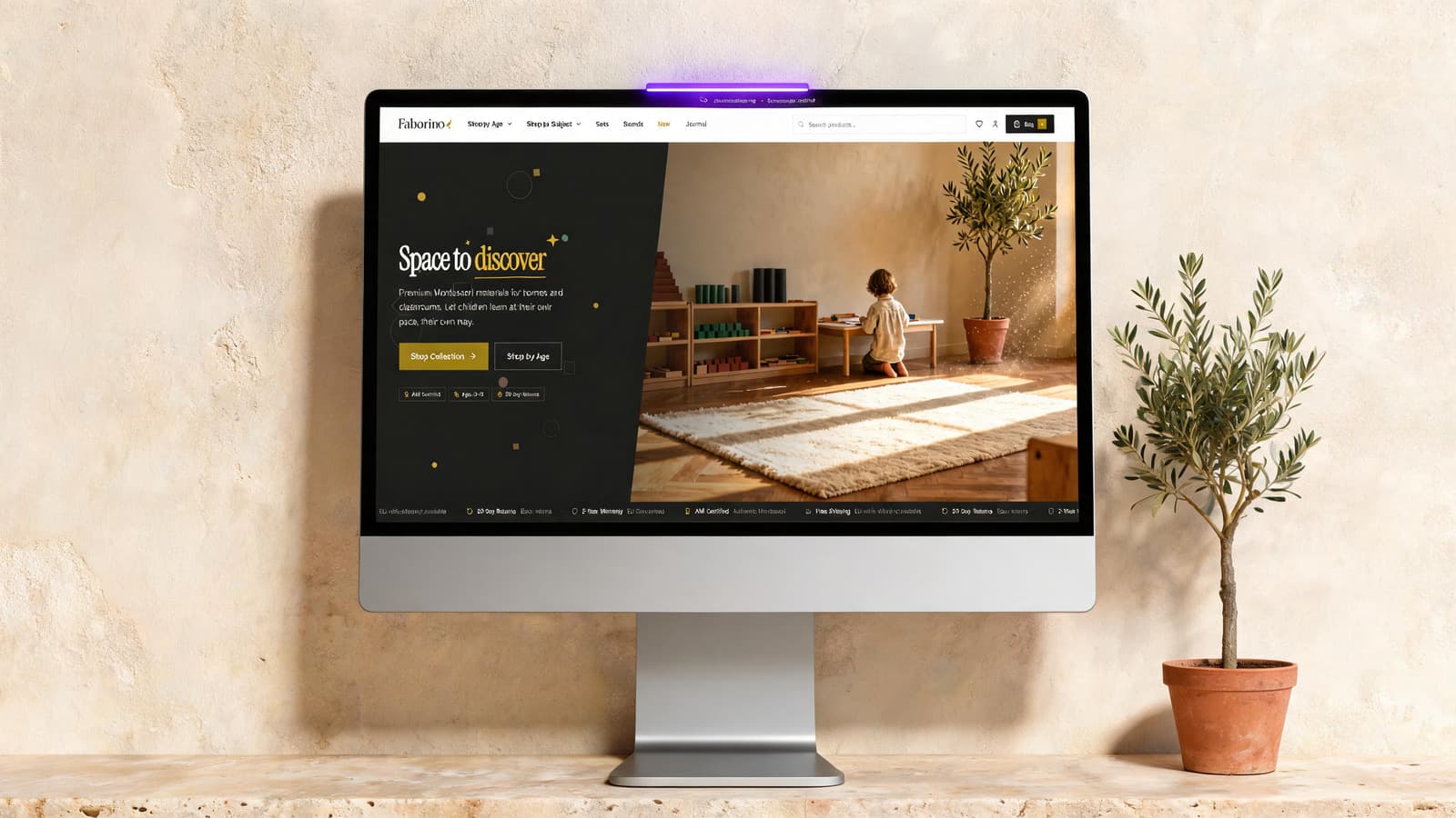 Faborino – Premium Montessori e-commerce · 1,478 products across SK / CS / EN / DE.